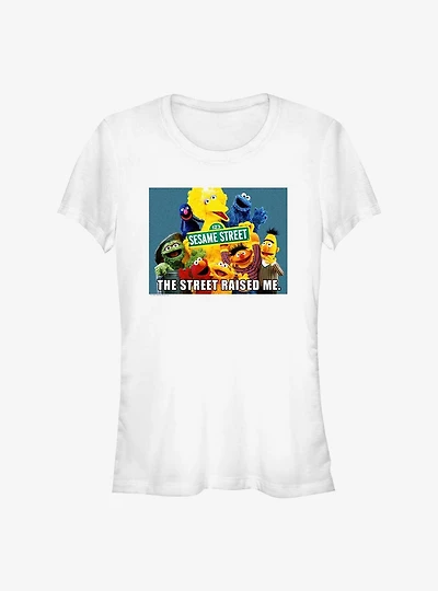 Sesame Street Raised Me Girls T-Shirt
