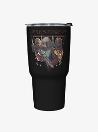 Star Wars The Book of Boba Fett Bounty Hunting Black Stainless Steel Travel Mug