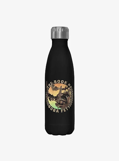 Star Wars The Book of Boba Fett Bounty Time Black Stainless Steel Water Bottle