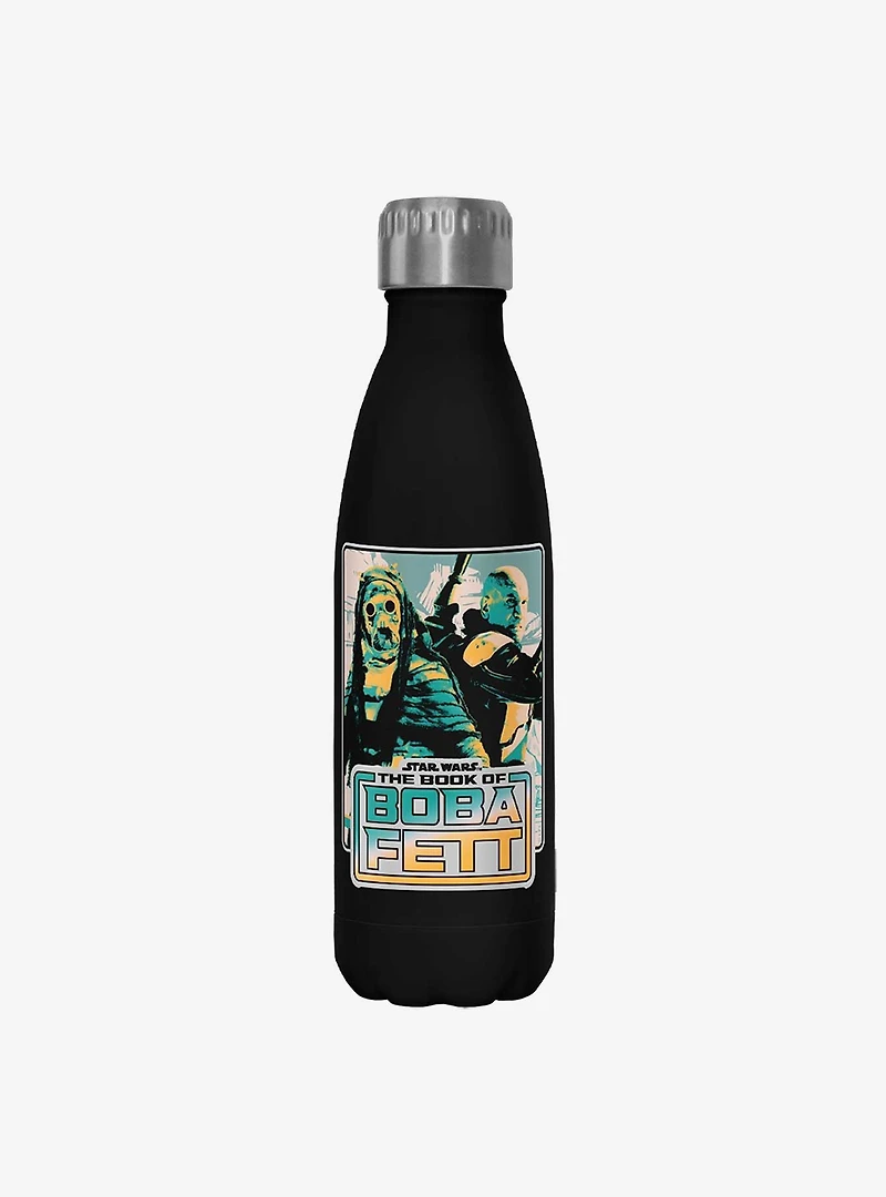 Star Wars The Book of Boba Fett No Jabba No Wonga Black Stainless Steel Water Bottle