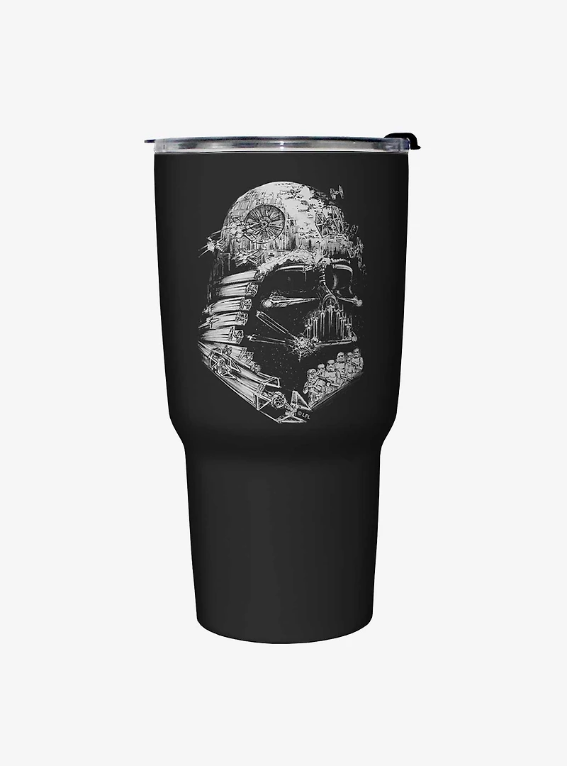 Star Wars Empire Head Black Stainless Steel Travel Mug