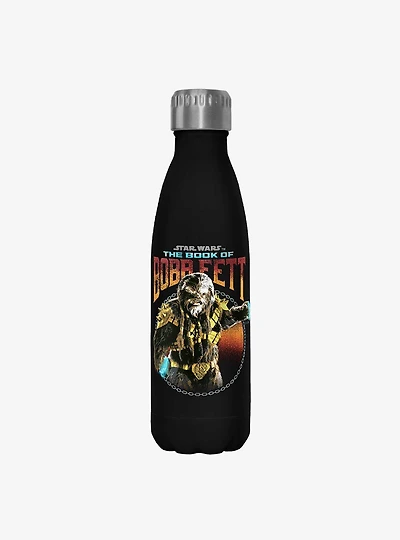 Star Wars The Book of Boba Fett Stay The Course Black Stainless Steel Water Bottle