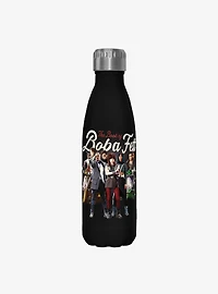 Star Wars The Book of Boba Fett Support Plan Black Stainless Steel Water Bottle