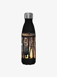 Star Wars The Mandalorian Boba Box Up Black Stainless Steel Water Bottle