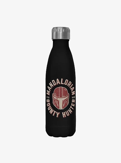 Star Wars The Mandalorian Lone Wolf Black Stainless Steel Water Bottle