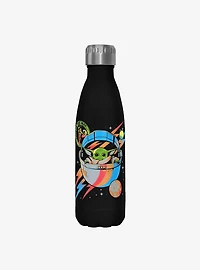 Star Wars The Mandalorian Yoda Bolt Black Stainless Steel Water Bottle