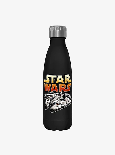 Star Wars The Falcon Black Stainless Steel Water Bottle
