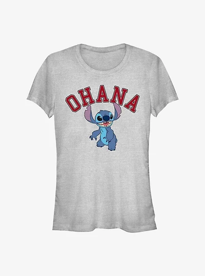 Disney Lilo & Stitch Ohana Collegiate Girls T-Shirt
