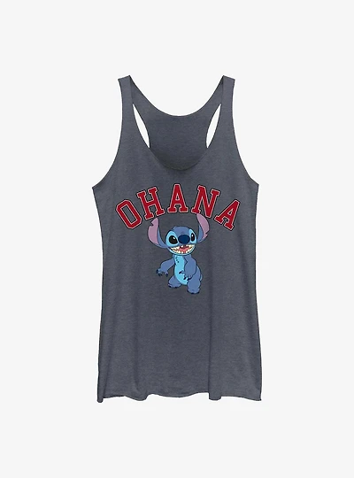 Disney Lilo & Stitch Ohana Collegiate Girls Tank