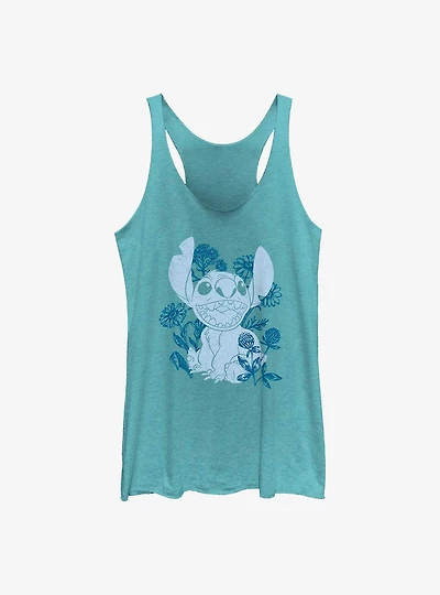 Disney Lilo & Stitch Floral Sketch Girls Tank