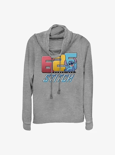 Disney Lilo & Stitch 626 Cowl Neck Long-Sleeve Top