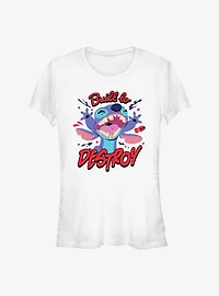 Disney Lilo & Stitch Built To Destroy Girls T-Shirt