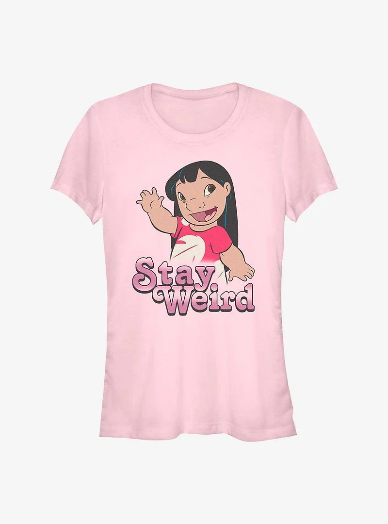 Disney Lilo & Stitch Stay Weird Girls T-Shirt