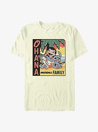 Disney Lilo & Stitch Ohana Means Family Beach T-Shirt