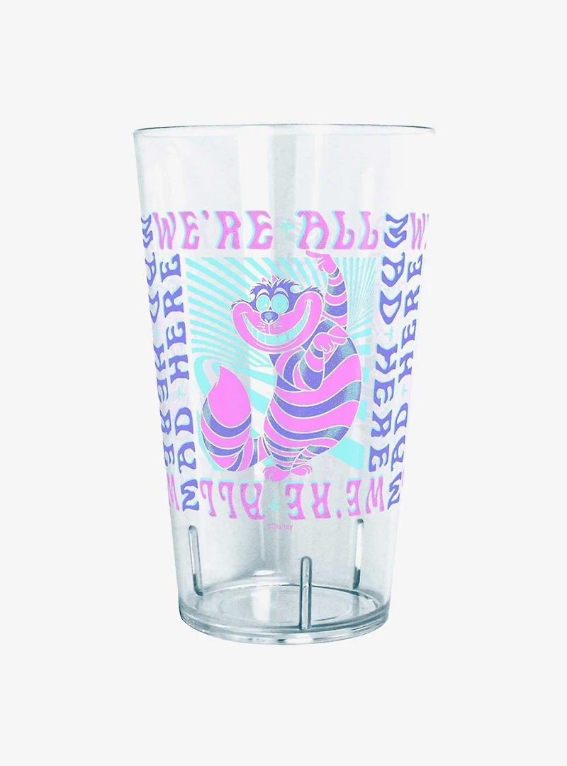 Disney Alice in Wonderland Cheshire Mad Here Trip Tritan Cup