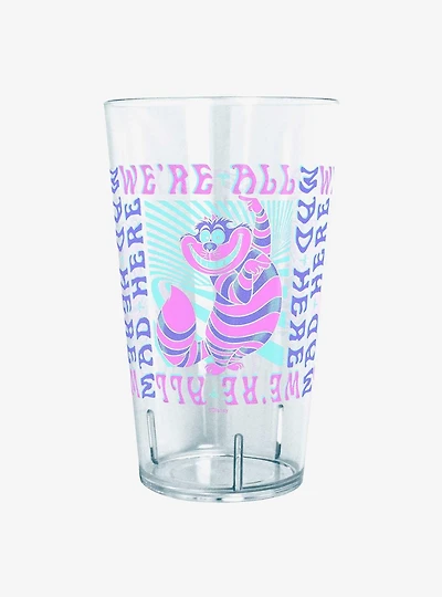 Disney Alice in Wonderland Cheshire Mad Here Trip Tritan Cup