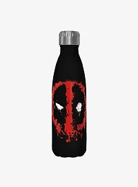 Marvel Deadpool Splatter Icon Stainless Steel Water Bottle
