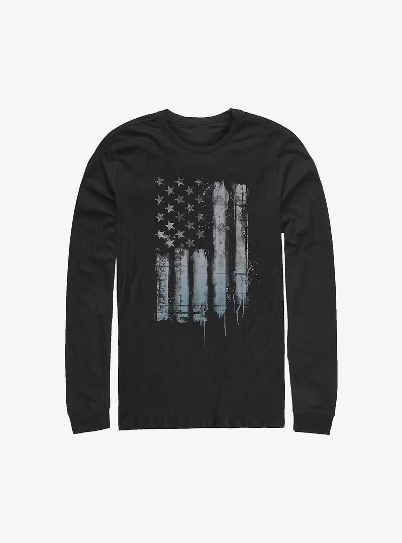 Rustic Flag Long-Sleeve T-Shirt