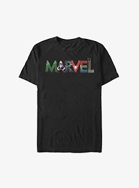 Marvel Hero Letters Logo T-Shirt