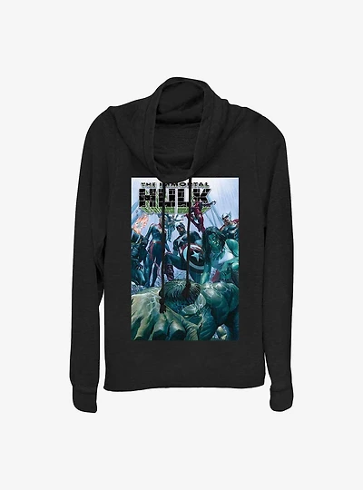 Marvel She Hulk Immortal Poster Cowl Neck Long-Sleeve Girls Top