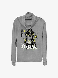 Marvel She Hulk Invincible Green Cowl Neck Long-Sleeve Girls Top