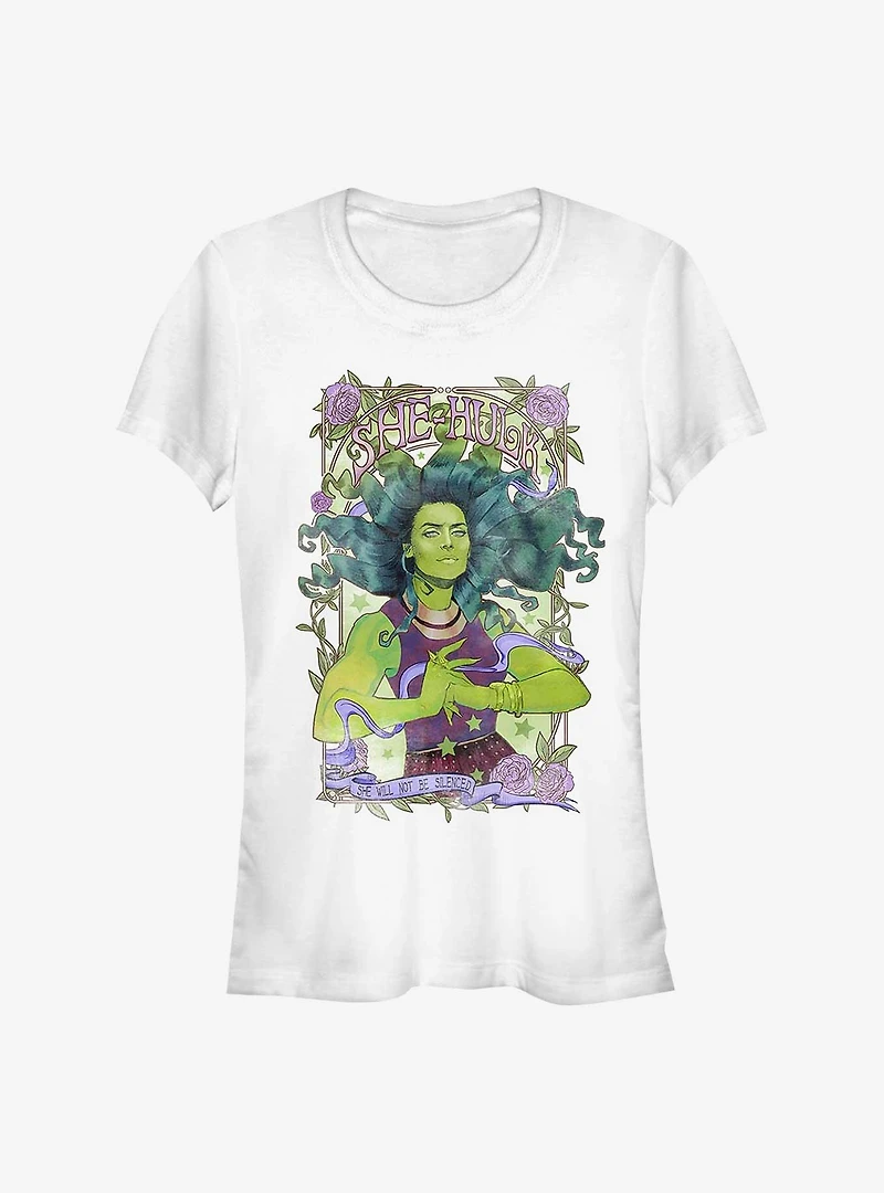 Marvel She Hulk Will Not Be Silenced Girls T-Shirt
