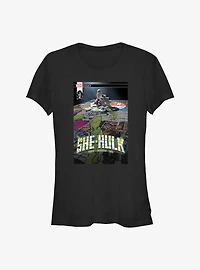 Marvel She Hulk Puzzle Comic Cover Girls T-Shirt