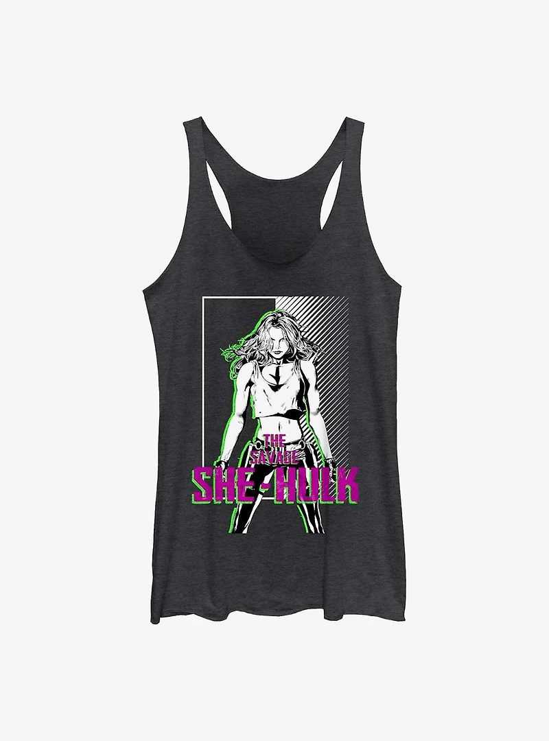 Marvel She Hulk Bad Raw Edge Girls Tank