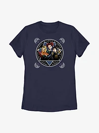 Disney Hocus Pocus Sanderson Sisters Cartoon Style Womens T-Shirt