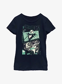 Disney The Nightmare Before Christmas Jack & Zero Fear Fest Poster Youth Girls T-Shirt