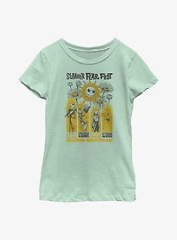 Disney The Nightmare Before Christmas Summer Fest Poster Panels Youth Girls T-Shirt