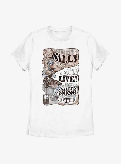 Disney The Nightmare Before Christmas Fest Sally Watercolor Womens T-Shirt