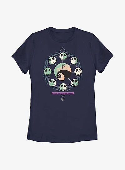 Disney The Nightmare Before Christmas Forever And Always Diamond Womens T-Shirt