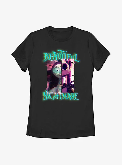 Disney The Nightmare Before Christmas Glitchy Womens T-Shirt
