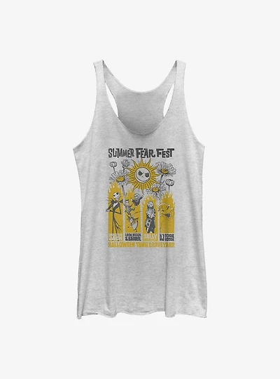 Disney The Nightmare Before Christmas Summer Fest Poster Panels Womens Tank Top