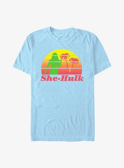 Marvel She-Hulk: Attorney At Law Retro Sunset T-Shirt