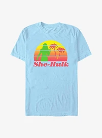 Marvel She-Hulk: Attorney At Law Retro Sunset T-Shirt