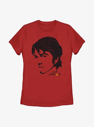 Star Wars Andor Face Art Womens T-Shirt
