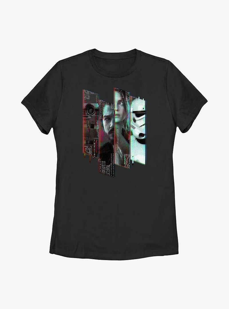 Star Wars Andor Group Glitch Womens T-Shirt