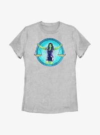 Marvel She-Hulk Superhuman Law Division Badge Womens T-Shirt