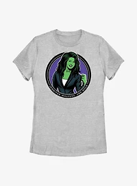 Marvel She-Hulk Jennifer Walters Circle Badge Womens T-Shirt