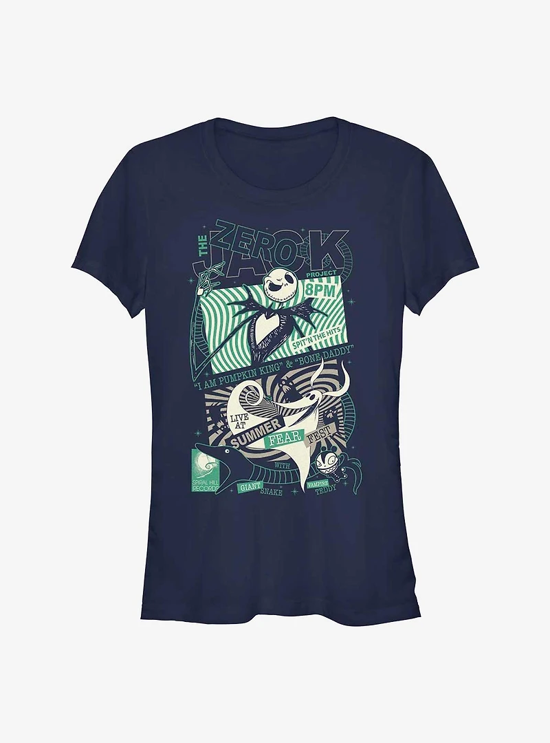 Disney The Nightmare Before Christmas Summer Fear Fest Jack Zero Girls T-Shirt