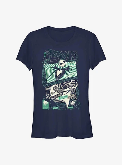 Disney The Nightmare Before Christmas Summer Fear Fest Jack Zero Girls T-Shirt