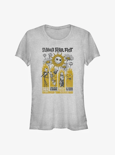 Disney The Nightmare Before Christmas Summer Fear Fest Poster Girls T-Shirt