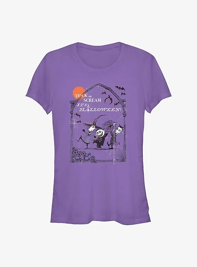 The Nightmare Before Christmas Trick Or Scream Girls T-Shirt