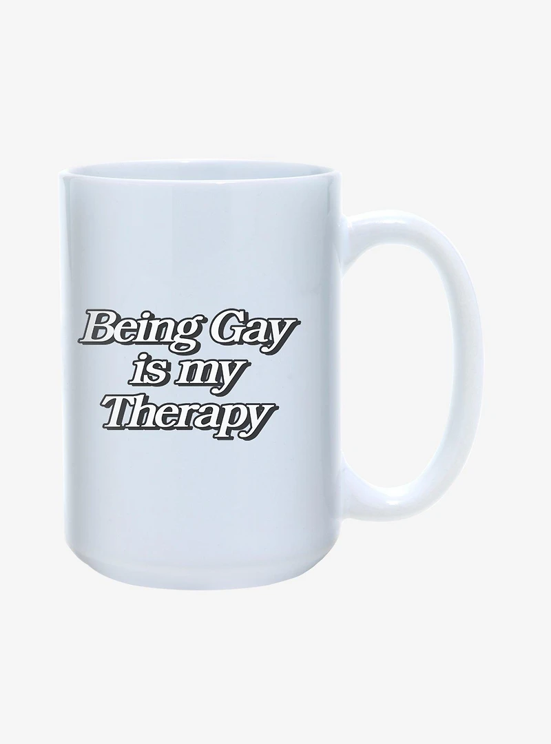 Being Gay Is My Therapy Pride Mug 15oz