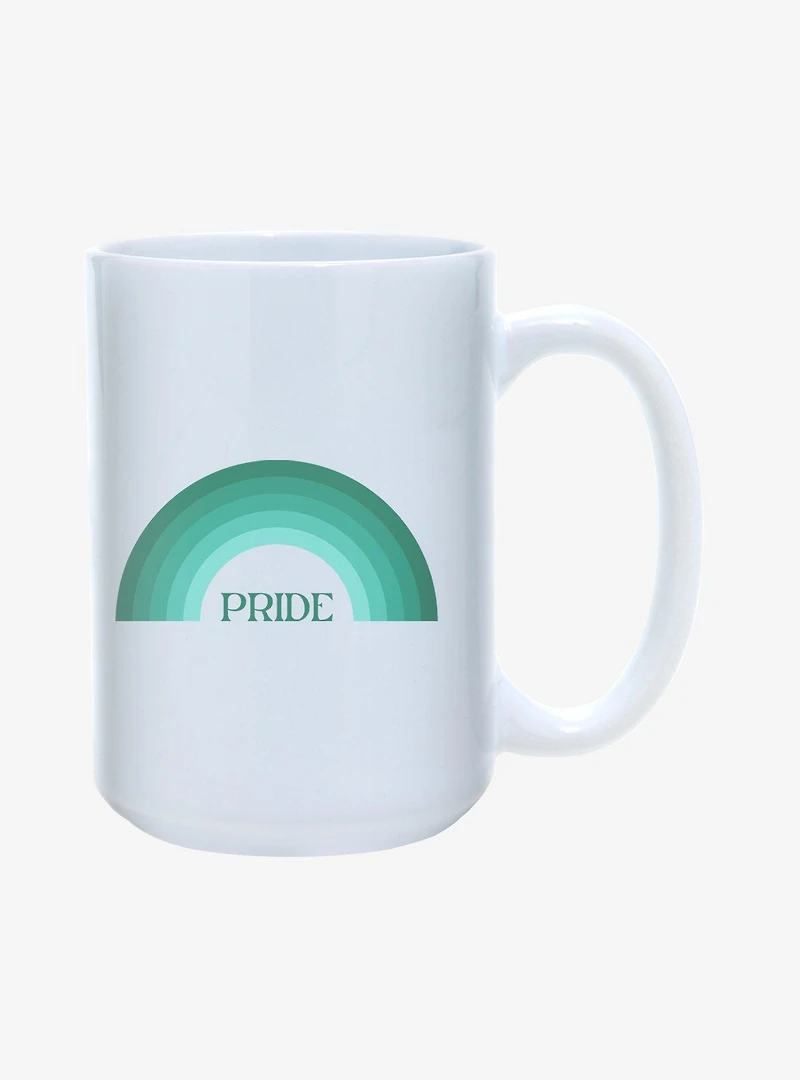 Green Rainbow Pride Mug 15oz