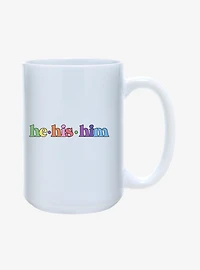 He His Him Pronouns Pride Mug 15oz