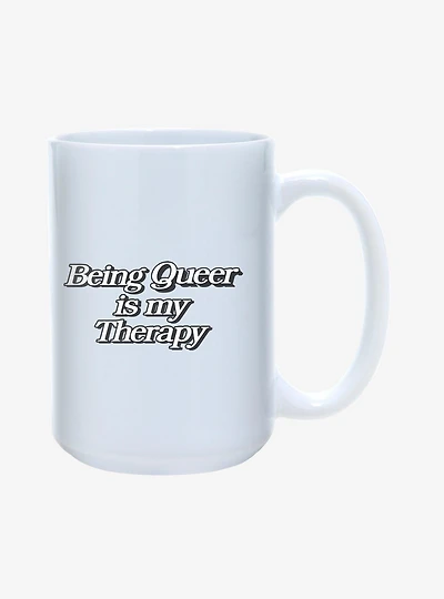 Being Queer Is My Therapy Pride Mug 15oz