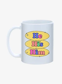 He His Him Pronouns Pride Mug 11oz
